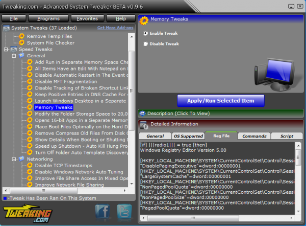 Advanced System Tweaker