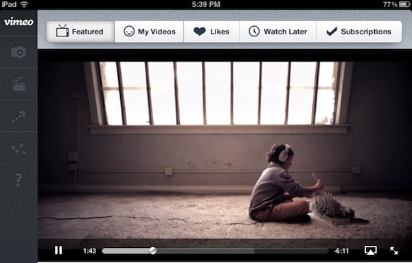 Vimeo for iOS 2