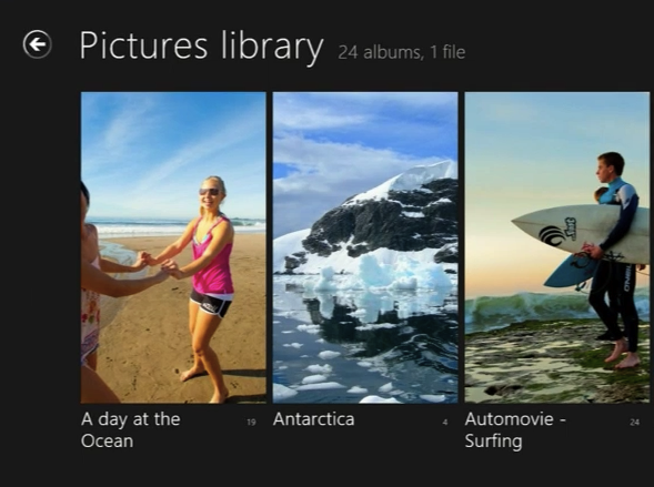 Windows 8 Pictures Library