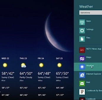Windows 8 Weather App