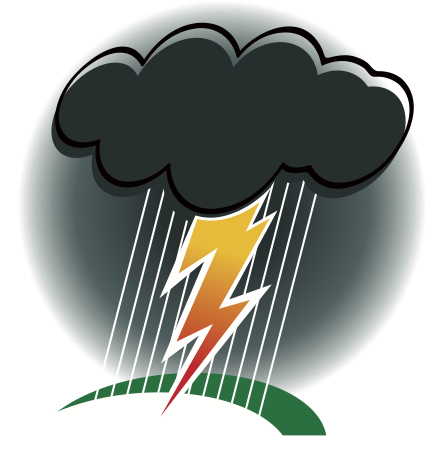 cloud lightning rain