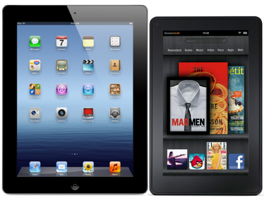iPad 2, Kindle Fire