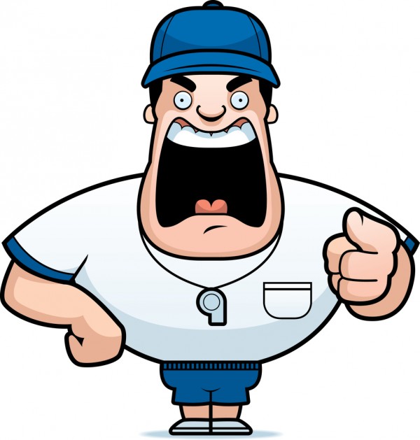 coach yelling