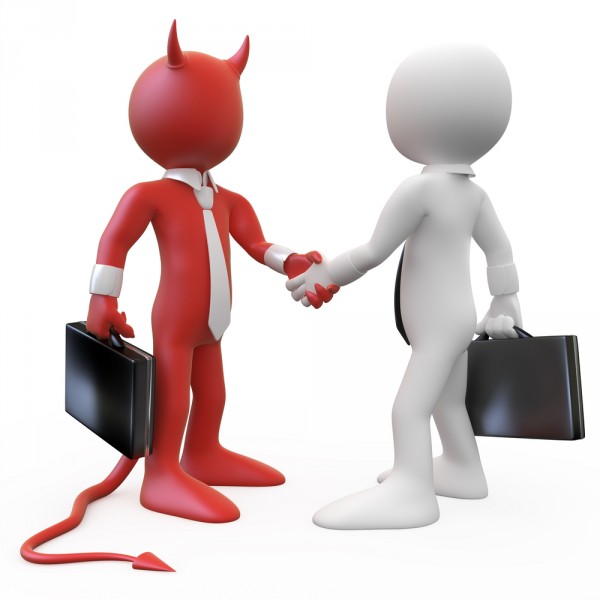 devil handshake agreement EULA