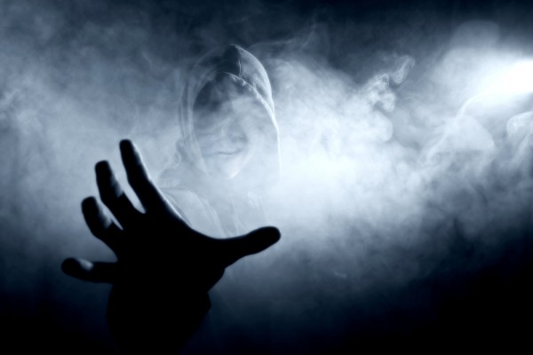 silhouette smoke ghost hand