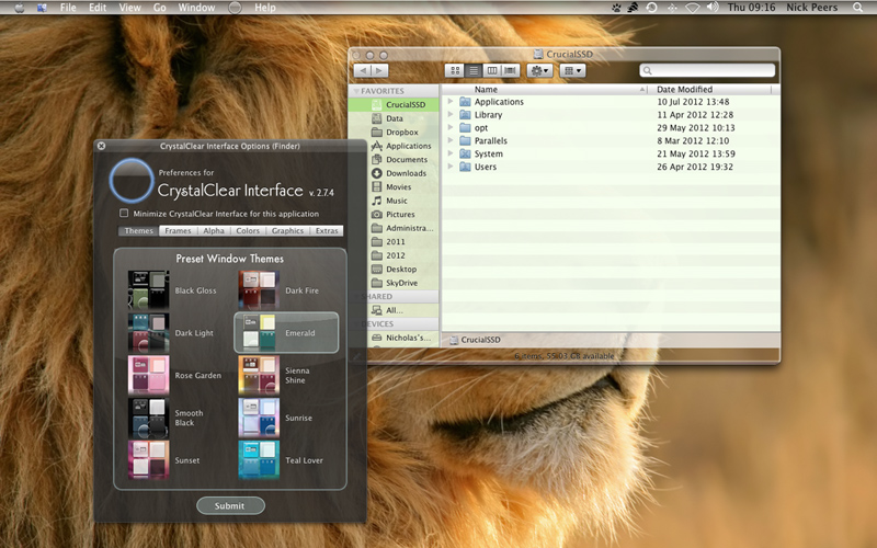 CrystalClear for OS X