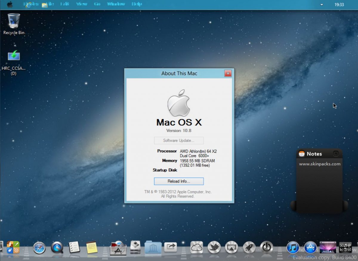 mac os x mountain lion skin pack for windows 7 download