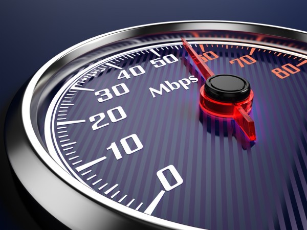 Internet speed fast mbps speedometer