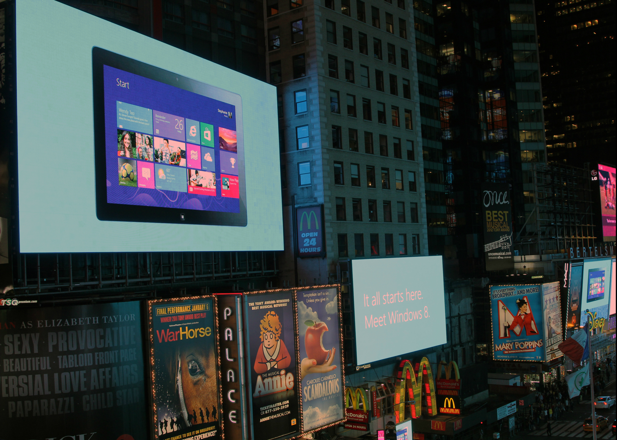 Windows 8 Times Square
