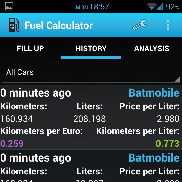 Care about driving efficiency? Try Fuel Calculator