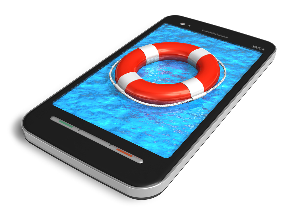life ring smartphone save emergency water
