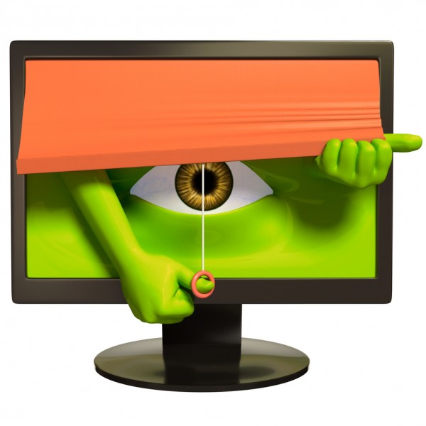 spy eye PC monitor privacy