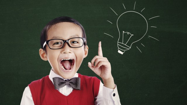 kid smart lightbulb brain idea