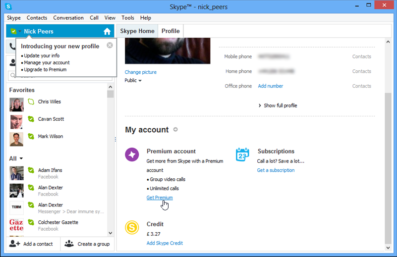 add skype credit to my account