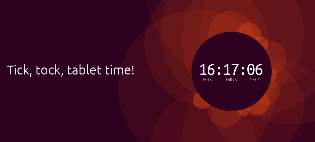 Ubuntu tablet clock