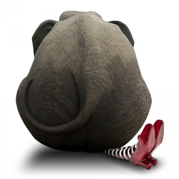 elephant sit feet shoes witch