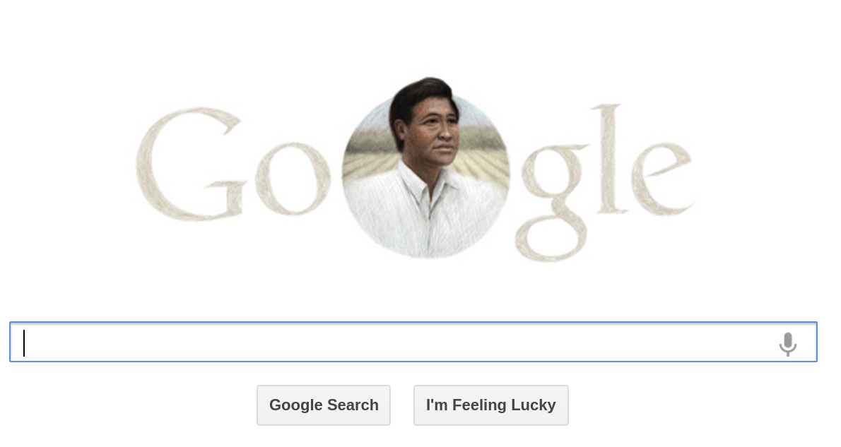 Cesar Chavez Google Doodle