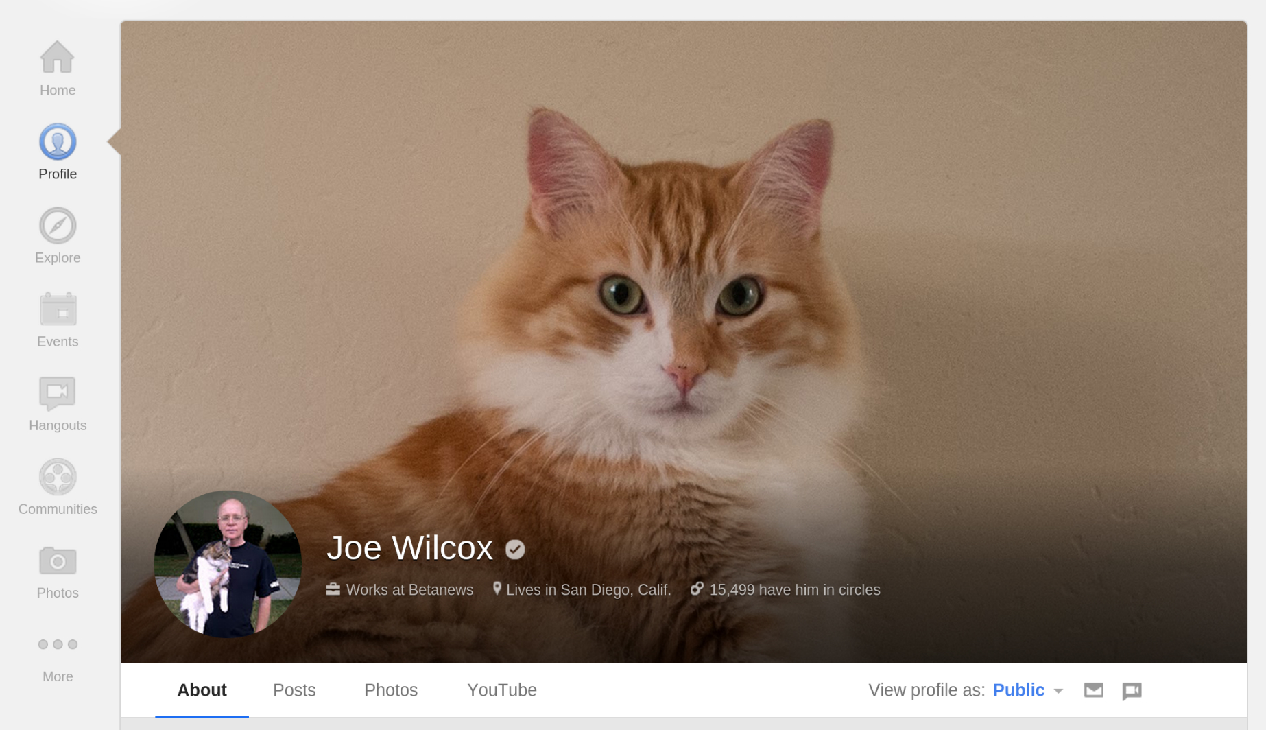 Google Plus Profile