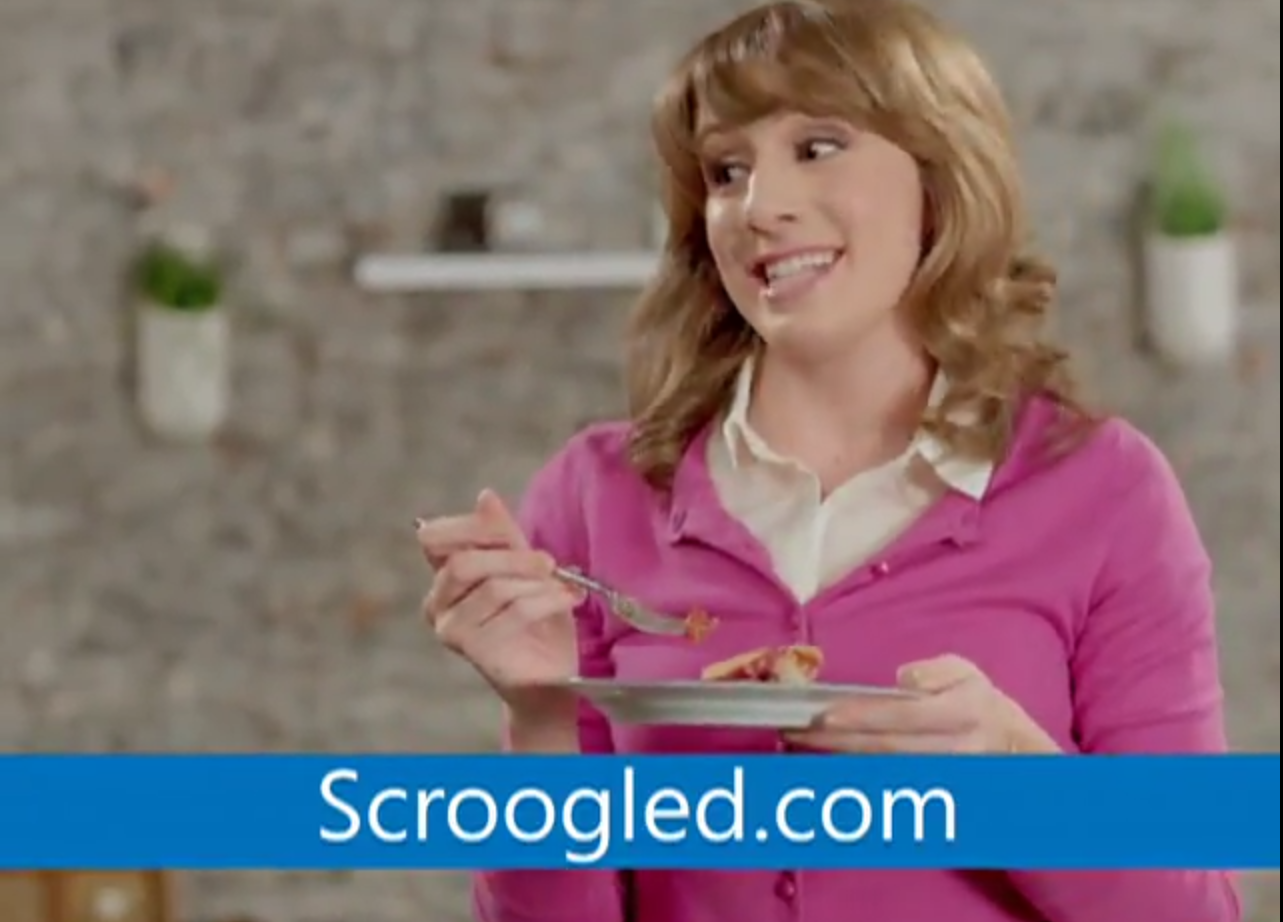 Scroogled TV ad