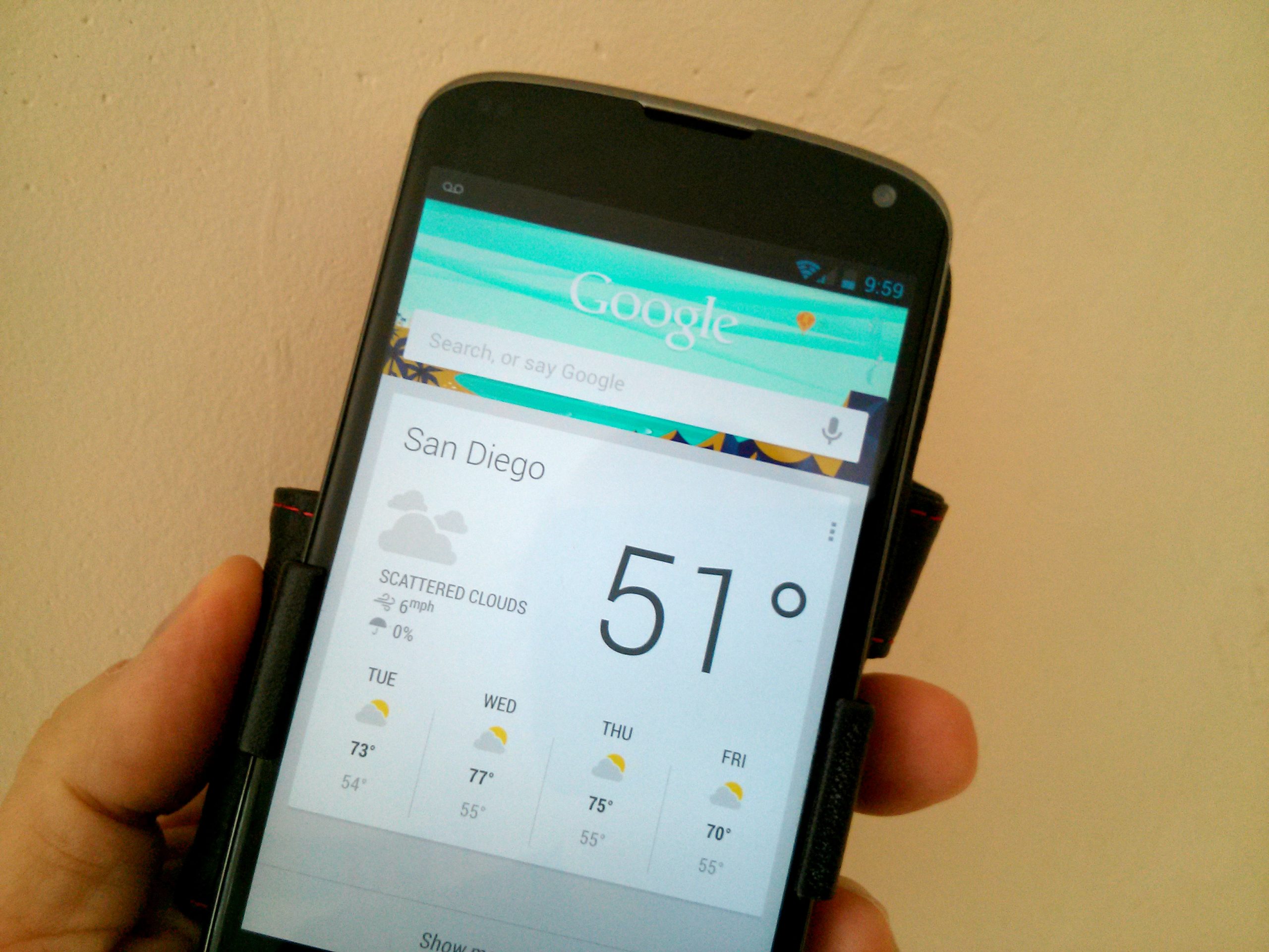 google now nexus 4