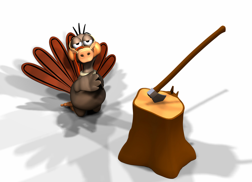 turkey axe slaughter thanksgiving surrender