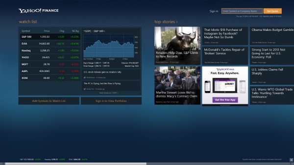 windows 8 personal finance apps