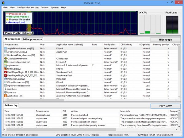 process lasso xplane 11