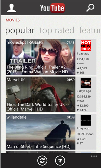 Windows Phone YouTube