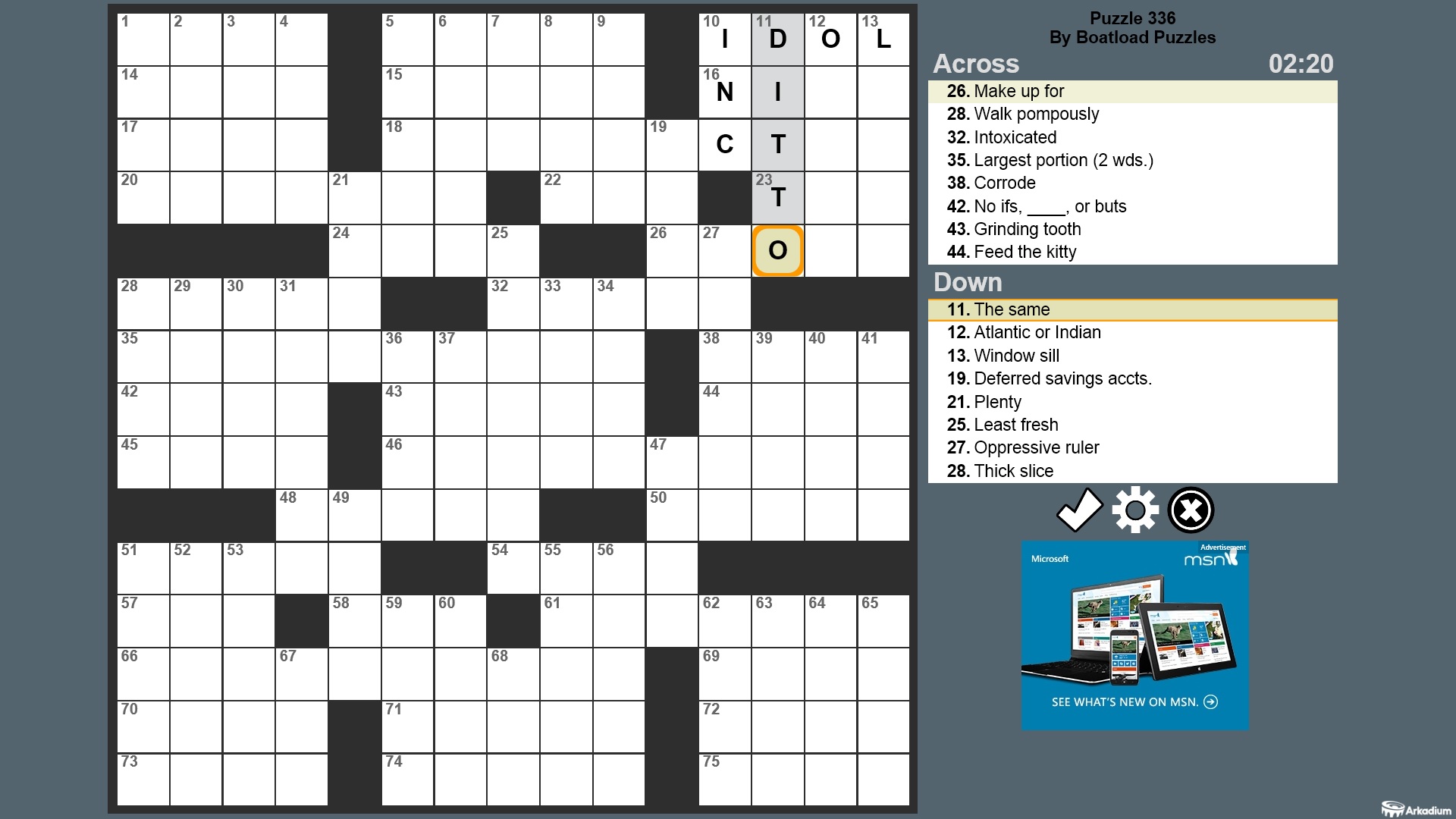 speediness crossword