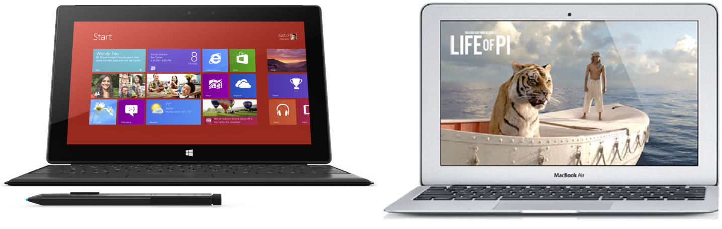 Surface Pro vs 11.6-inch MacBook Air