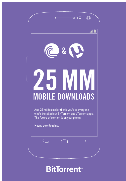 bittorrent 25 million