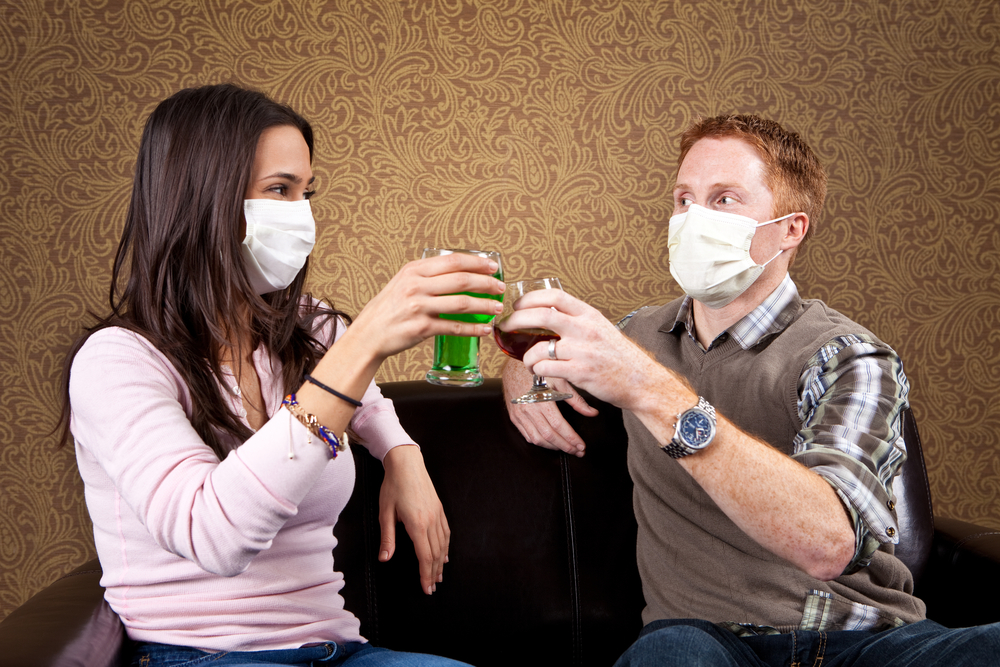 germ virus couple party