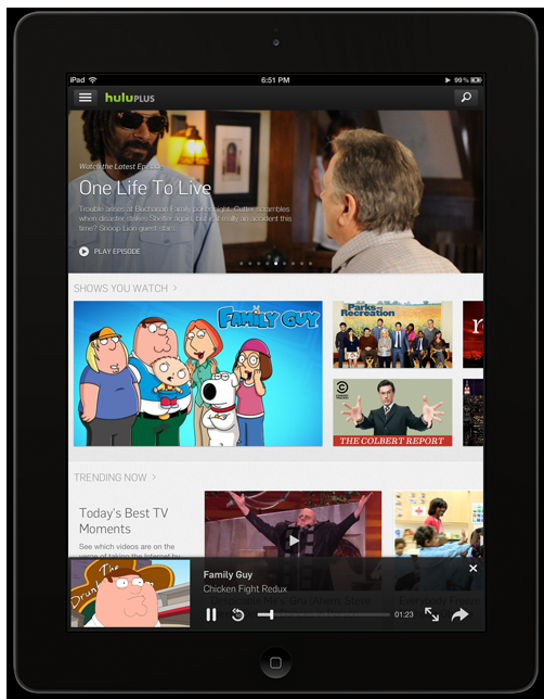 Get a new Hulu Plus experience on your iPad