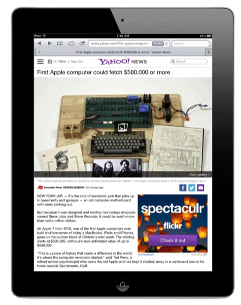 yahoo ipad