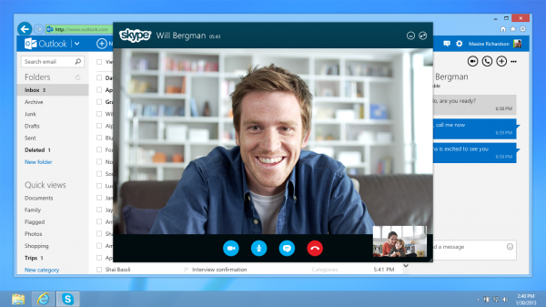 msn outlook skype