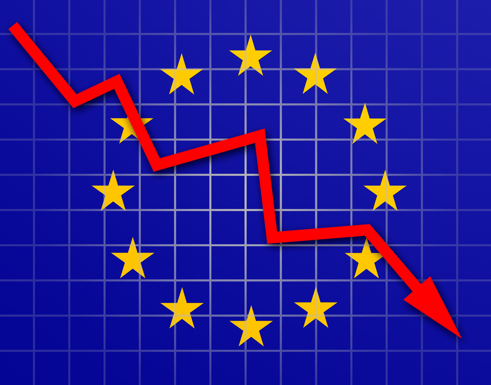 european flah graph down