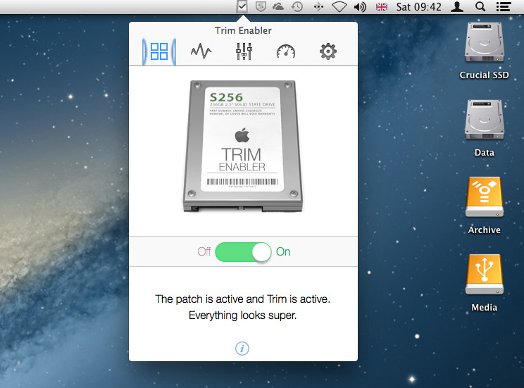 enable trim osx