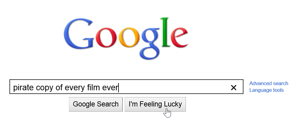 google pirate search