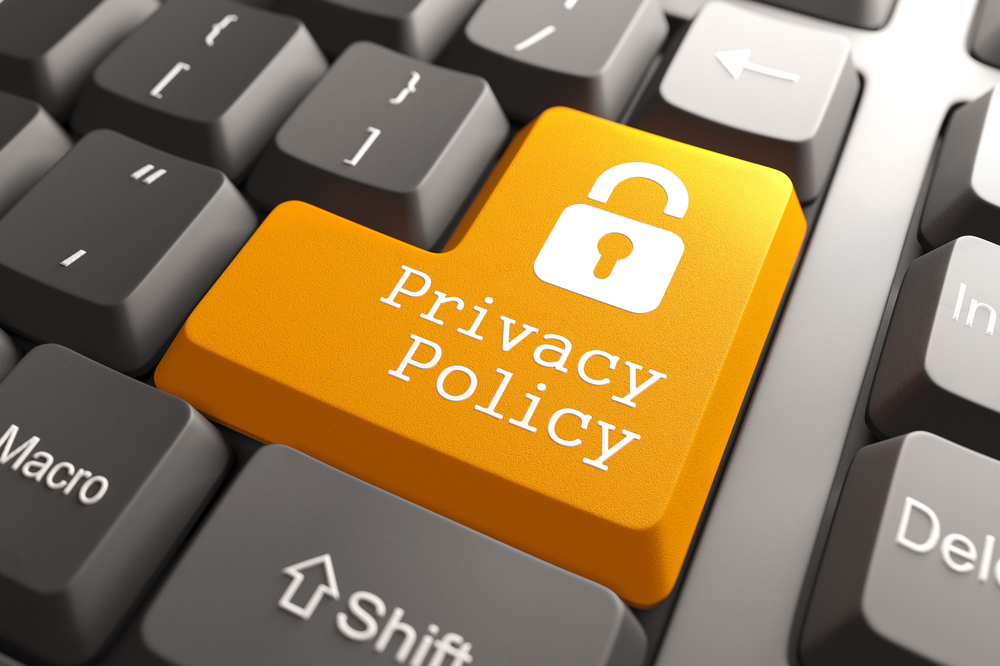 privacy policy button