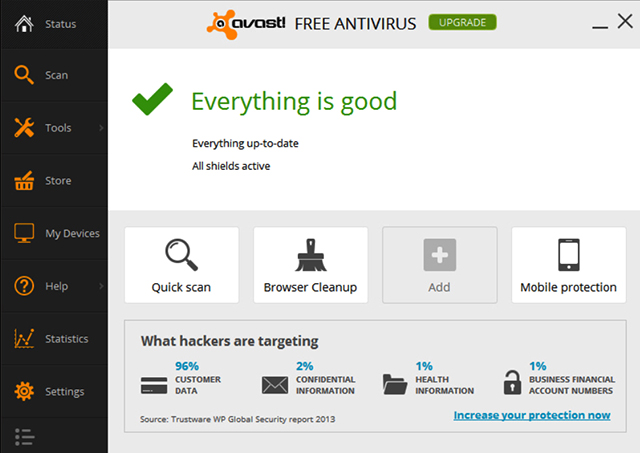 does avast need internet to scan