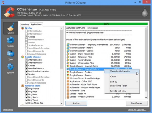 ccleaner para windows 8.1 pro