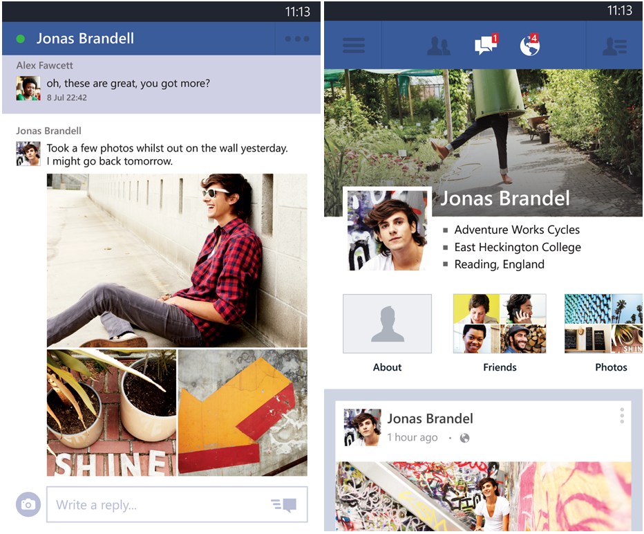 Facebook 5.1 for Windows Phone 8