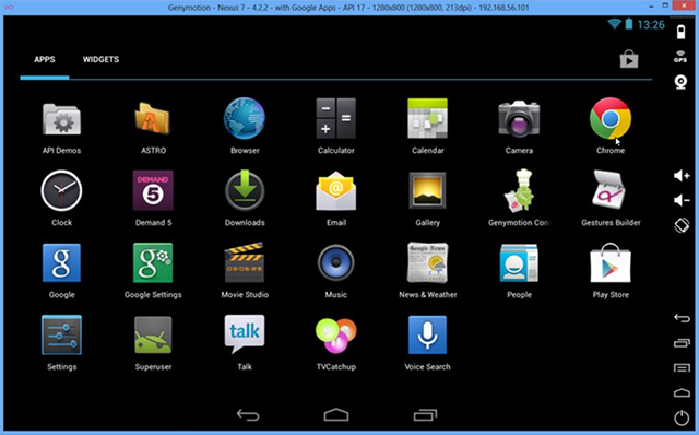 Genymotion lets you emulate Android directly from your desktop