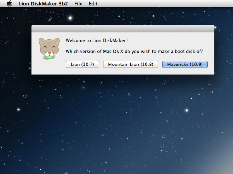 create mountain lion install disk