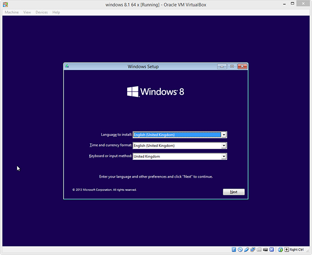 Windows 8 virtualbox image download free