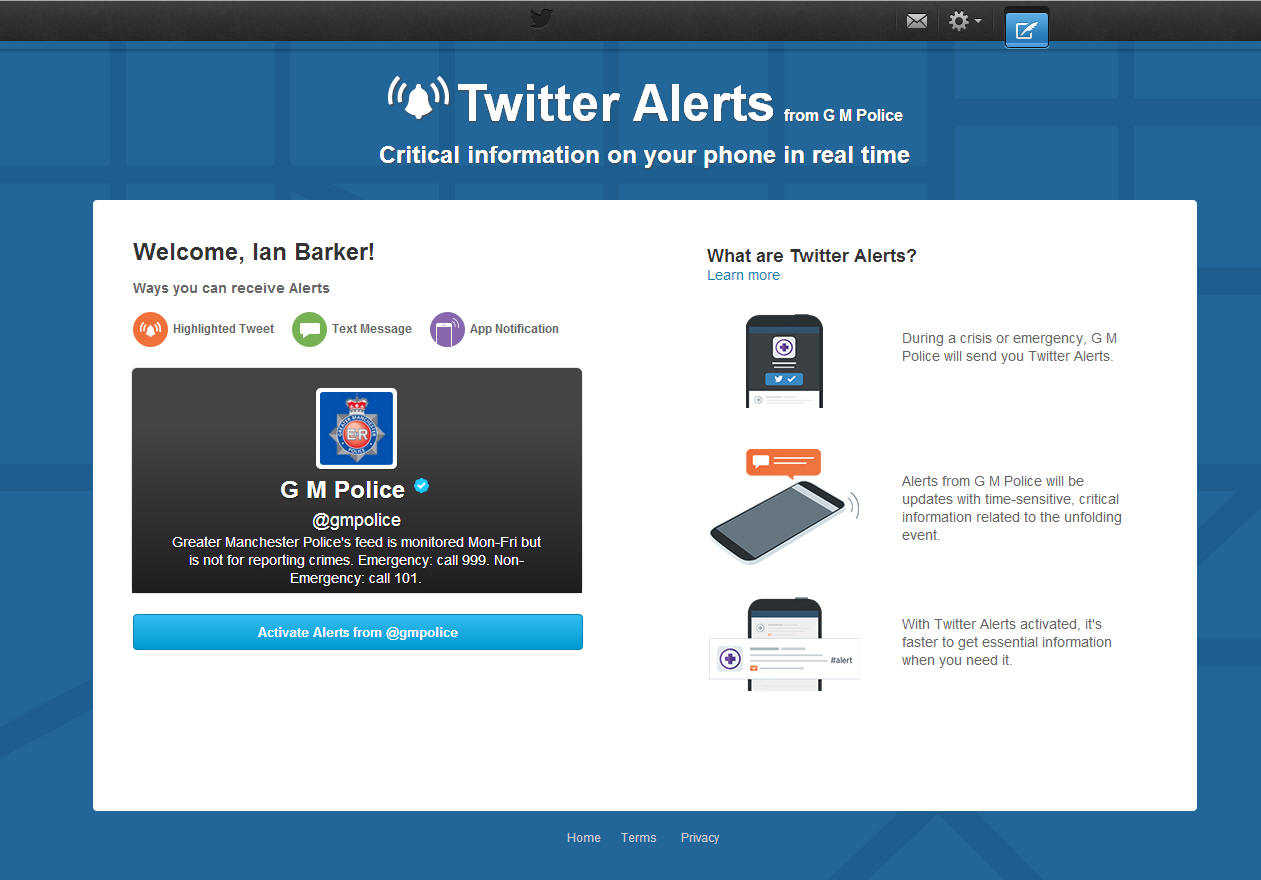 UK and Ireland get Twitter Alerts