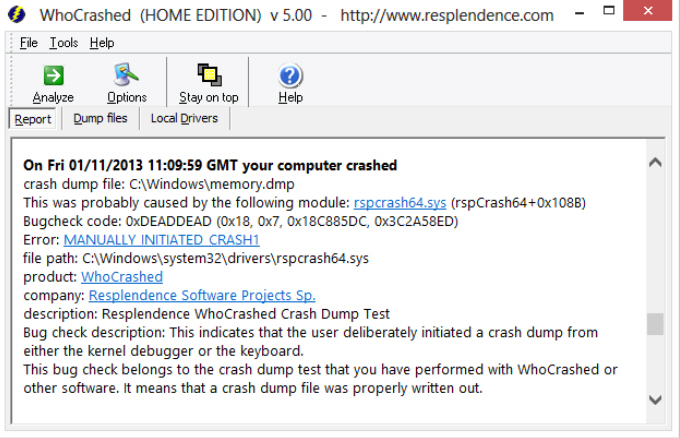 whocrashed portable download