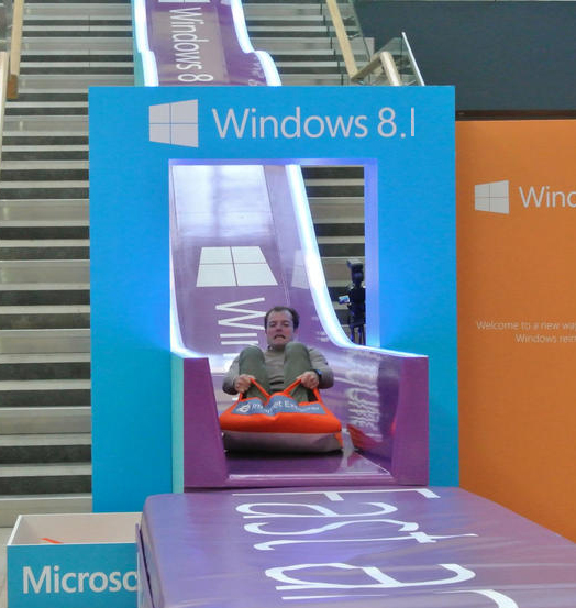 win 8 slide