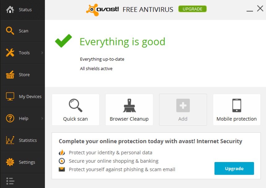 how to downgrade avast internet security to free