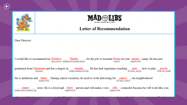 mad-libs